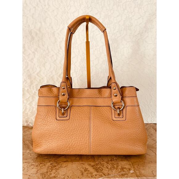 Coach penelope F14686 light melon pebble Leather Satchel BAG PURSE - Picture 2 of 9